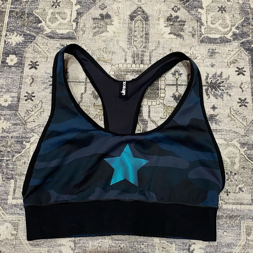 Ultracor blue Ultra silk camo bra XS